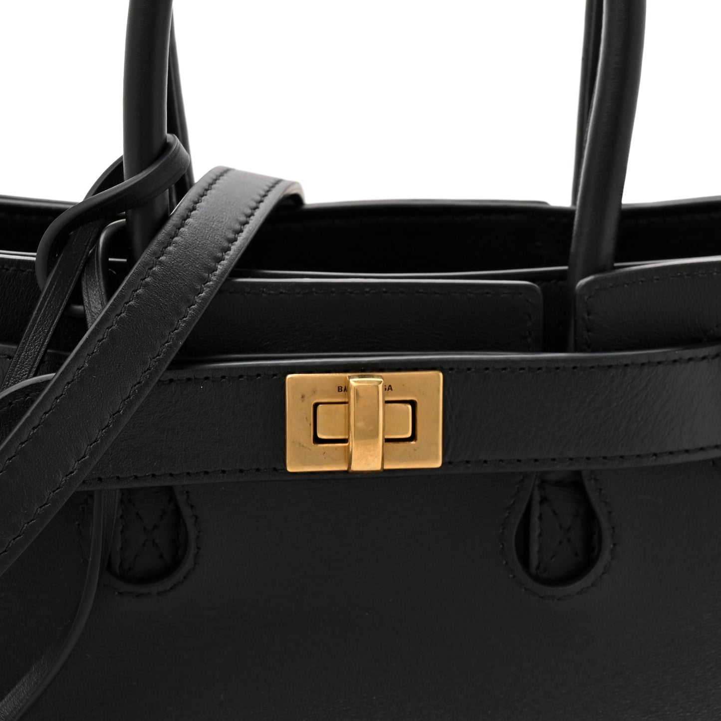 Smooth Calfskin Mini Bel Air Carry All Bag Black