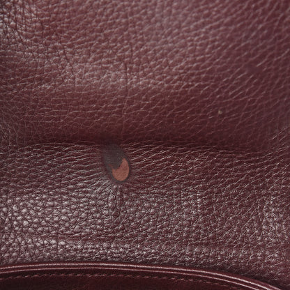 Gucci Metallic Pebbled Calfskin Small 1973 Chain Shoulder Bag Classic Burgundy 7 of 10