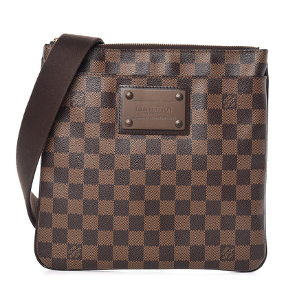 Louis Vuitton Damier Ebene Brooklyn Flat Pochette 1 of 11