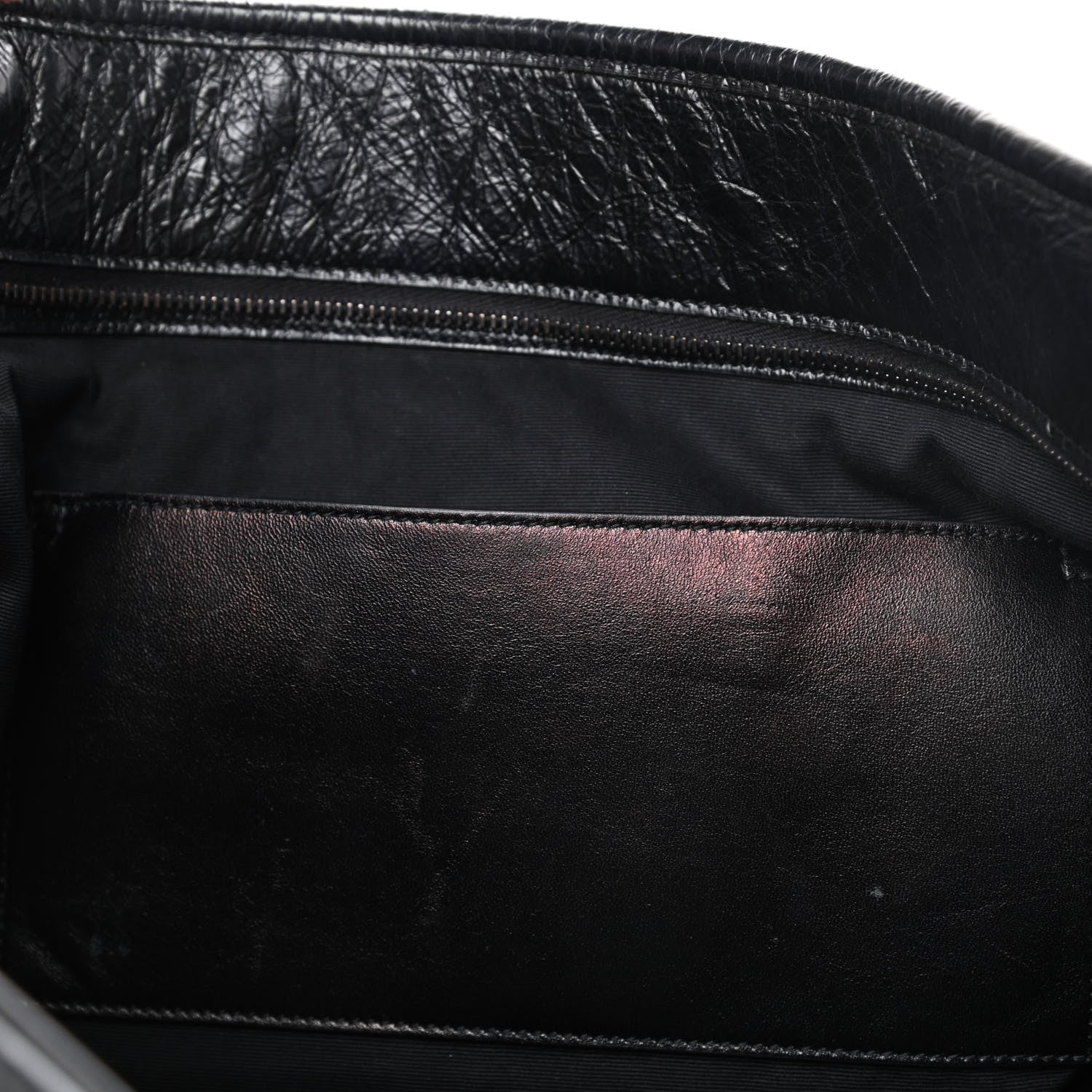 Saint Laurent Crinkled Calfskin Matelasse Monogram Large Niki Shopping Tote Bag Black 11 of 12