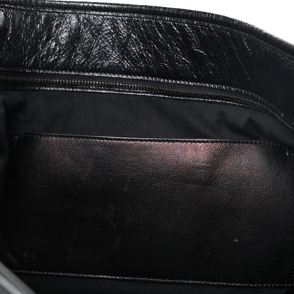 Saint Laurent Crinkled Calfskin Matelasse Monogram Large Niki Shopping Tote Bag Black 11 of 12