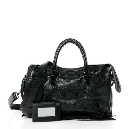 Balenciaga Agneau Spikes Black Hardware S City Black 3 of 11