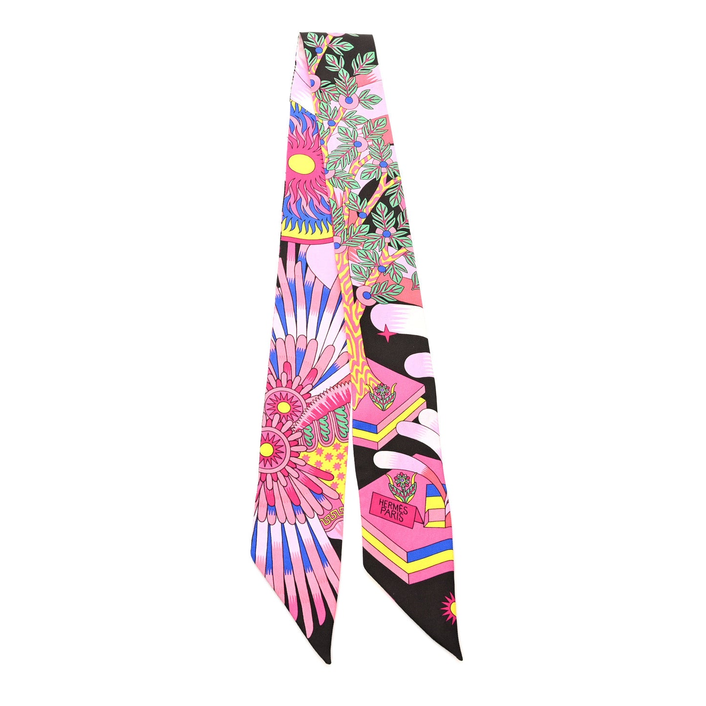 Silk La Source de Pegase Twilly Ebene Rose Vif Jaune Vif
