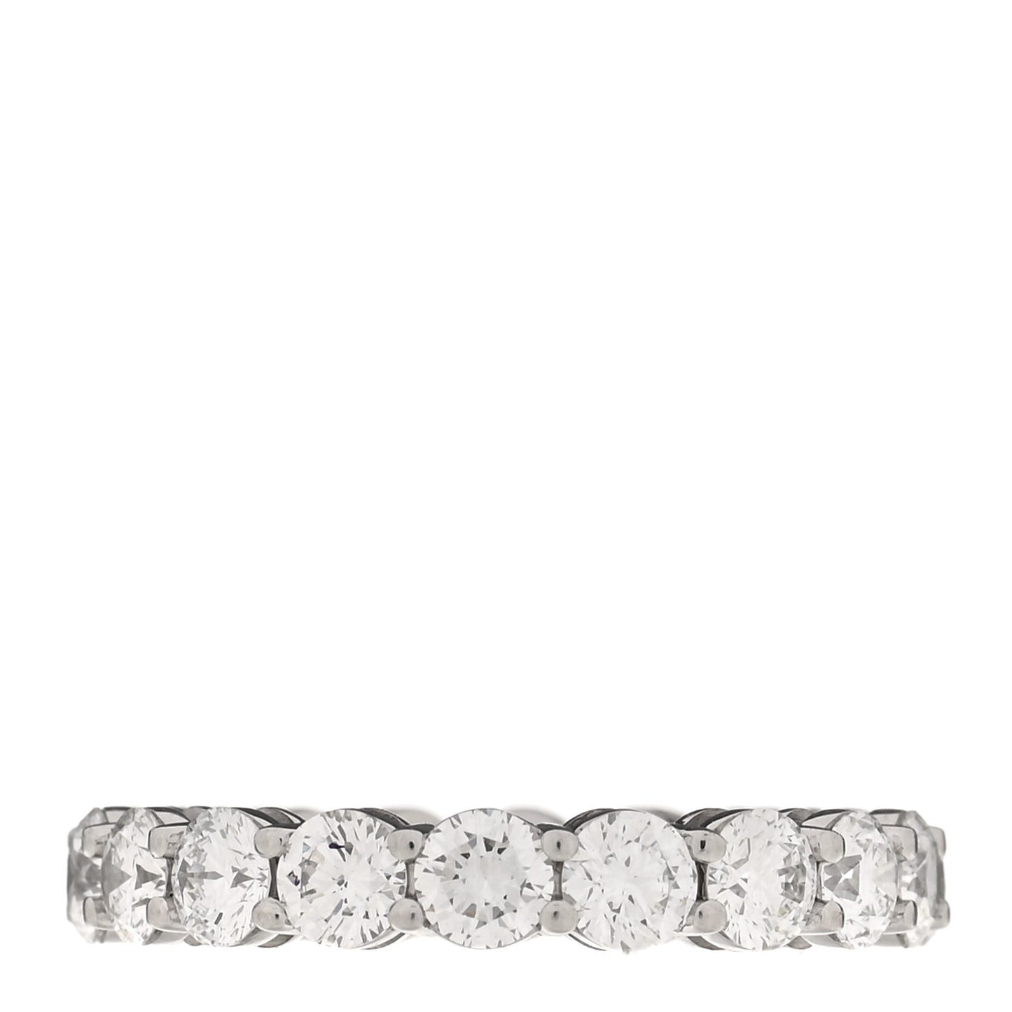 Platinum Diamond 3.7mm Embrace Eternity Band Ring 51 5.75