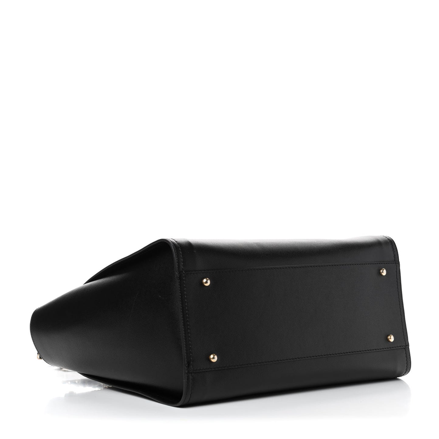 Caviar Medium Studded Deauville Tote Black