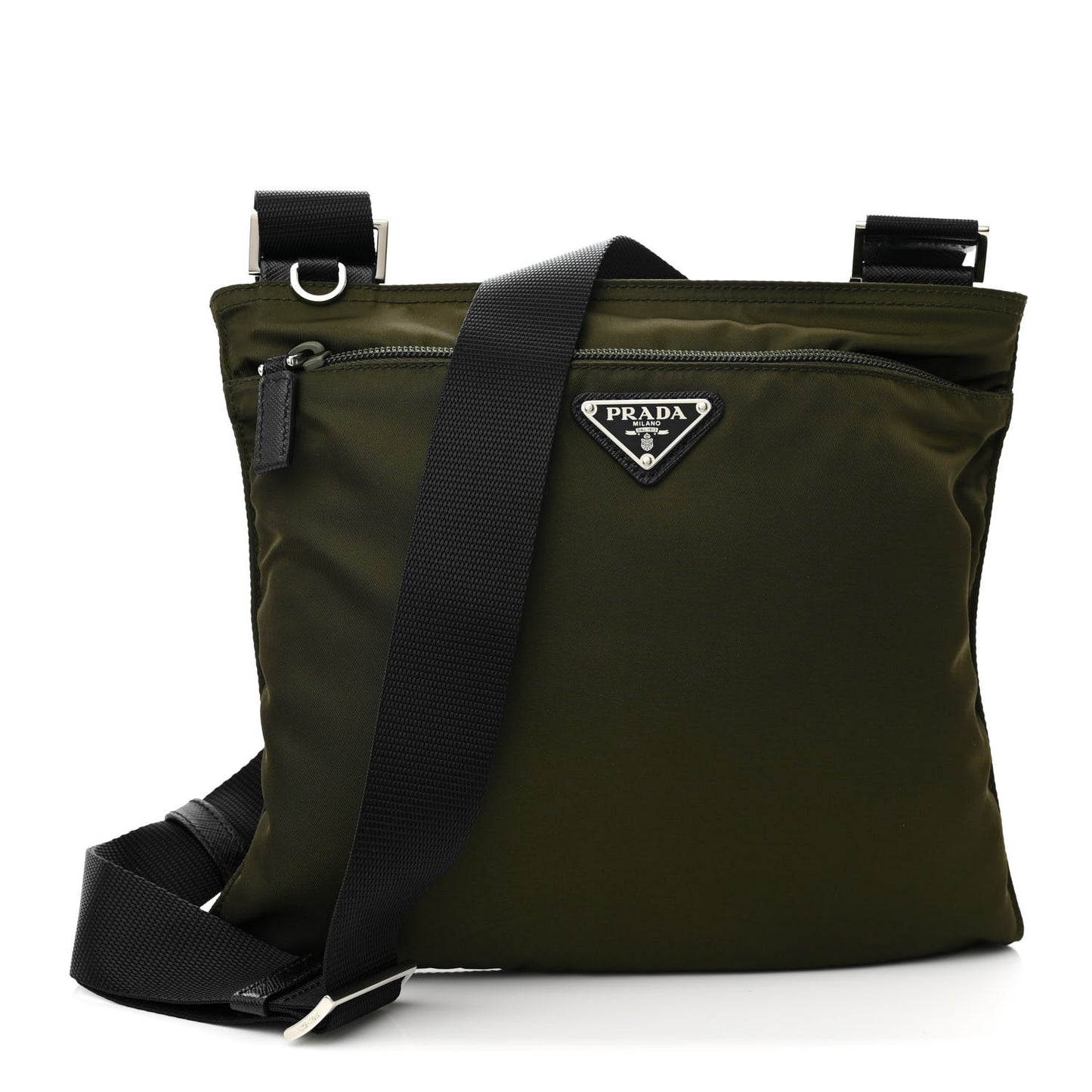 Nylon Vela Sport Flat Messenger Bag Bruciato