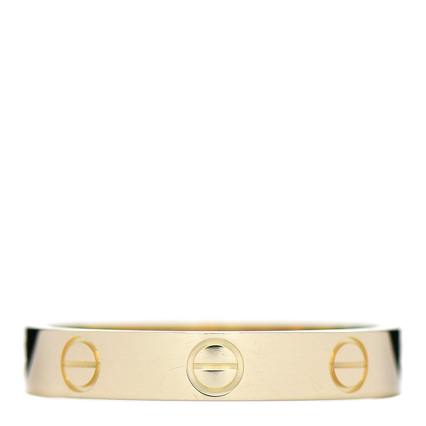 18K Yellow Gold 3.5mm LOVE Wedding Band Ring 55 7.25