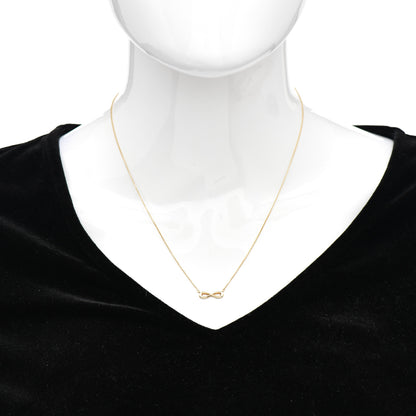 Tiffany 18K Yellow Gold Infinity Pendant Necklace 2 of 5