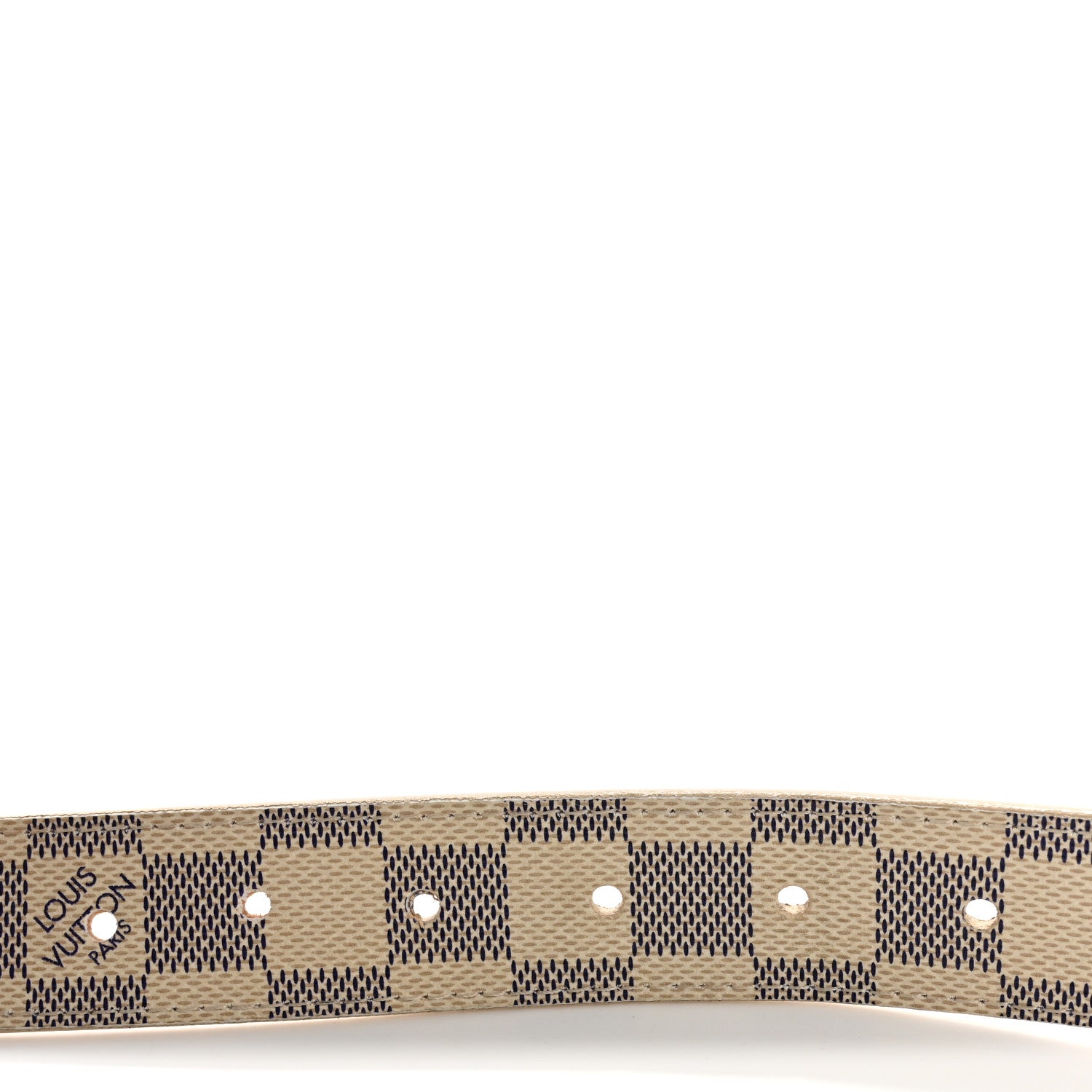 Louis Vuitton Damier Azur 30mm Tresor 95 38 Belt 3 of 10