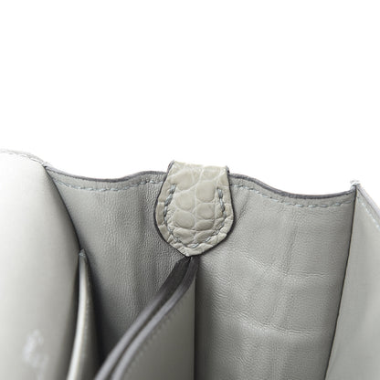 Hermes Matte Alligator Lizard Mini Sac Roulis Ombre Gris Perle 11 of 17