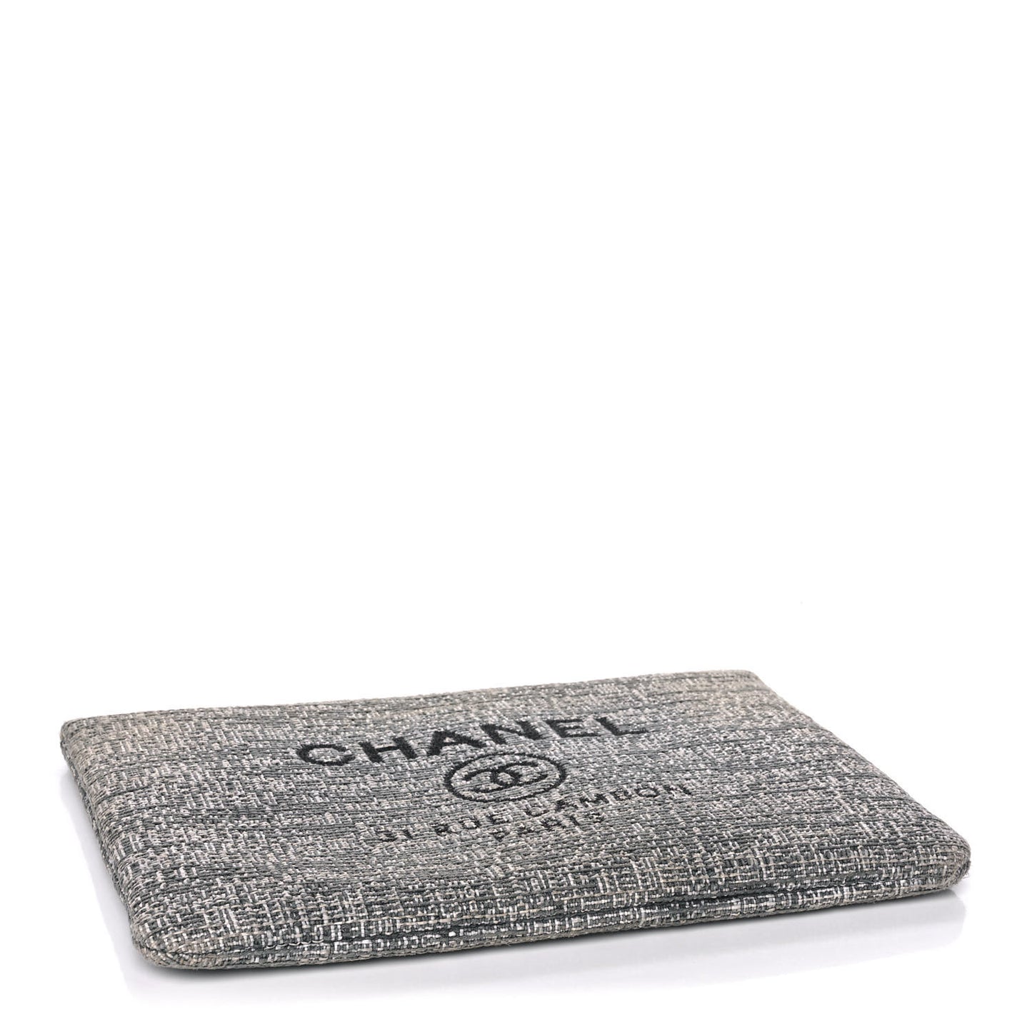 Canvas Medium Deauville Cosmetic Pouch Grey