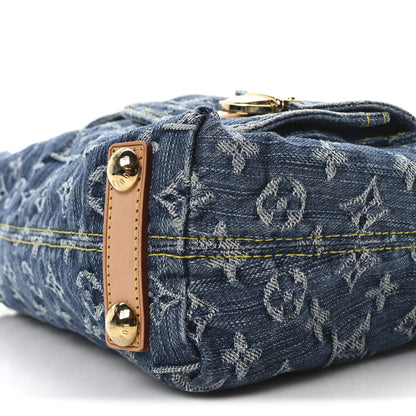 Louis Vuitton Monogram Denim Baggy PM Blue 9 of 9