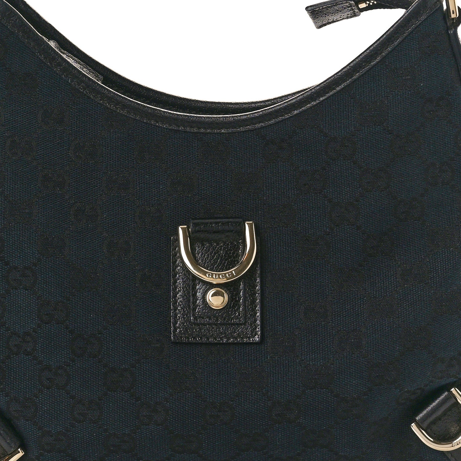 Gucci Monogram Medium Abbey D Ring Hobo Black 8 of 12