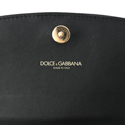 Dolce & Gabbana Vitello Embroidered Amore Wallet On Chain Light Pink 6 of 9