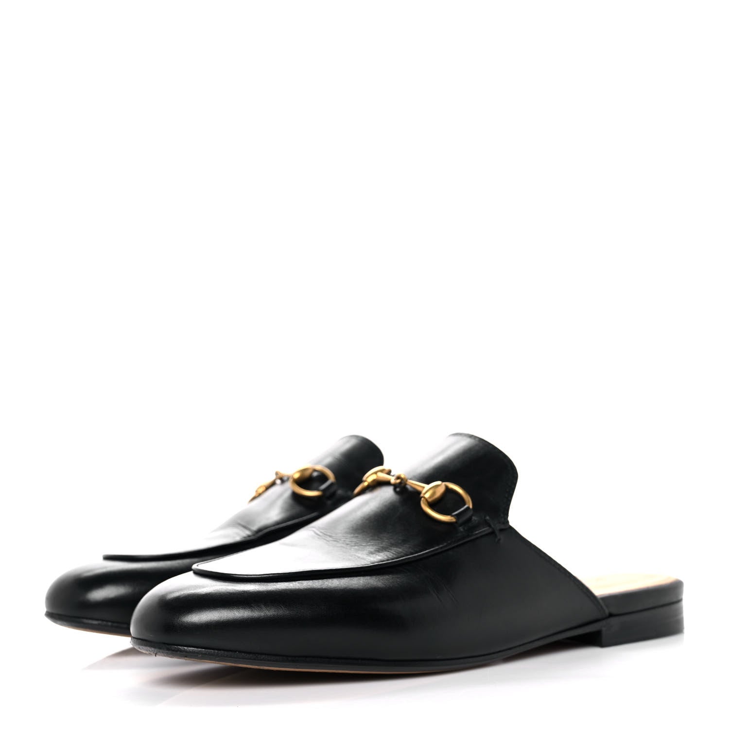Gucci Calfskin Womens Princetown Slippers 37 Black 3 of 9