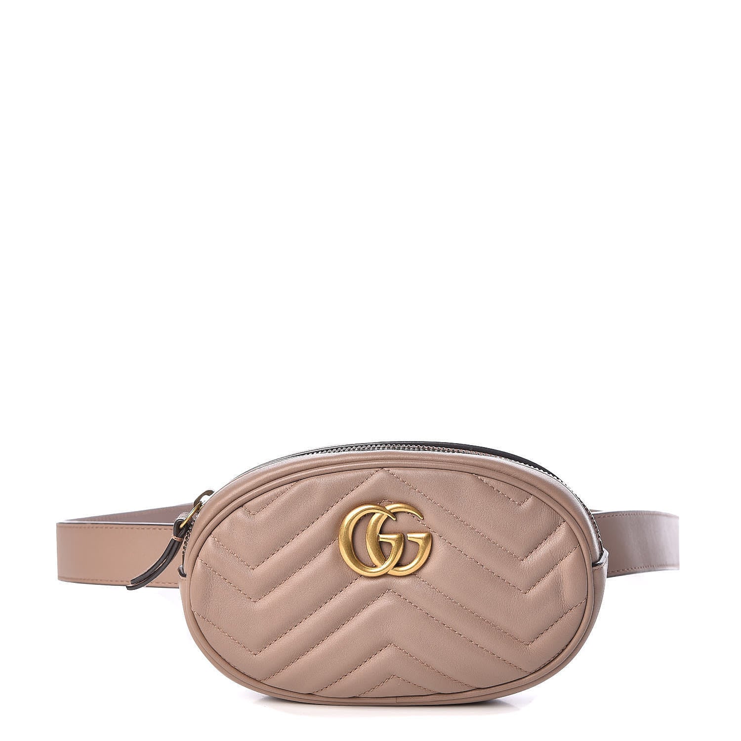 Gucci Calfskin Matelasse GG Marmont Belt Bag 105 42 Porcelain Rose 1 of 9