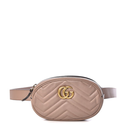 Gucci Calfskin Matelasse GG Marmont Belt Bag 105 42 Porcelain Rose 1 of 9