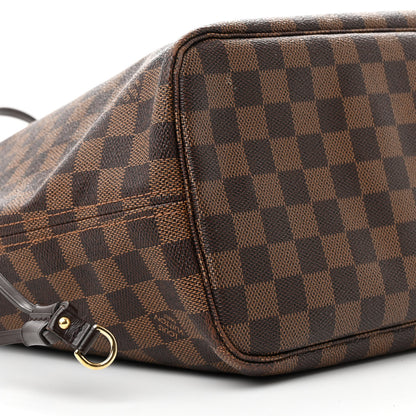 Louis Vuitton Damier Ebene Neo Neverfull MM Rose Ballerine 9 of 14
