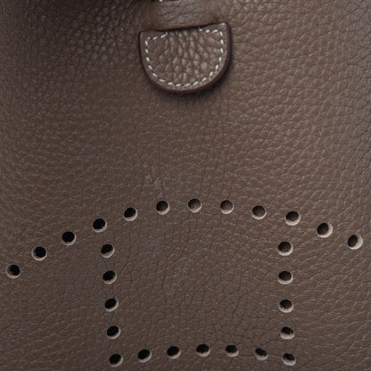Hermes Taurillon Clemence Evelyne III PM Etoupe 8 of 12