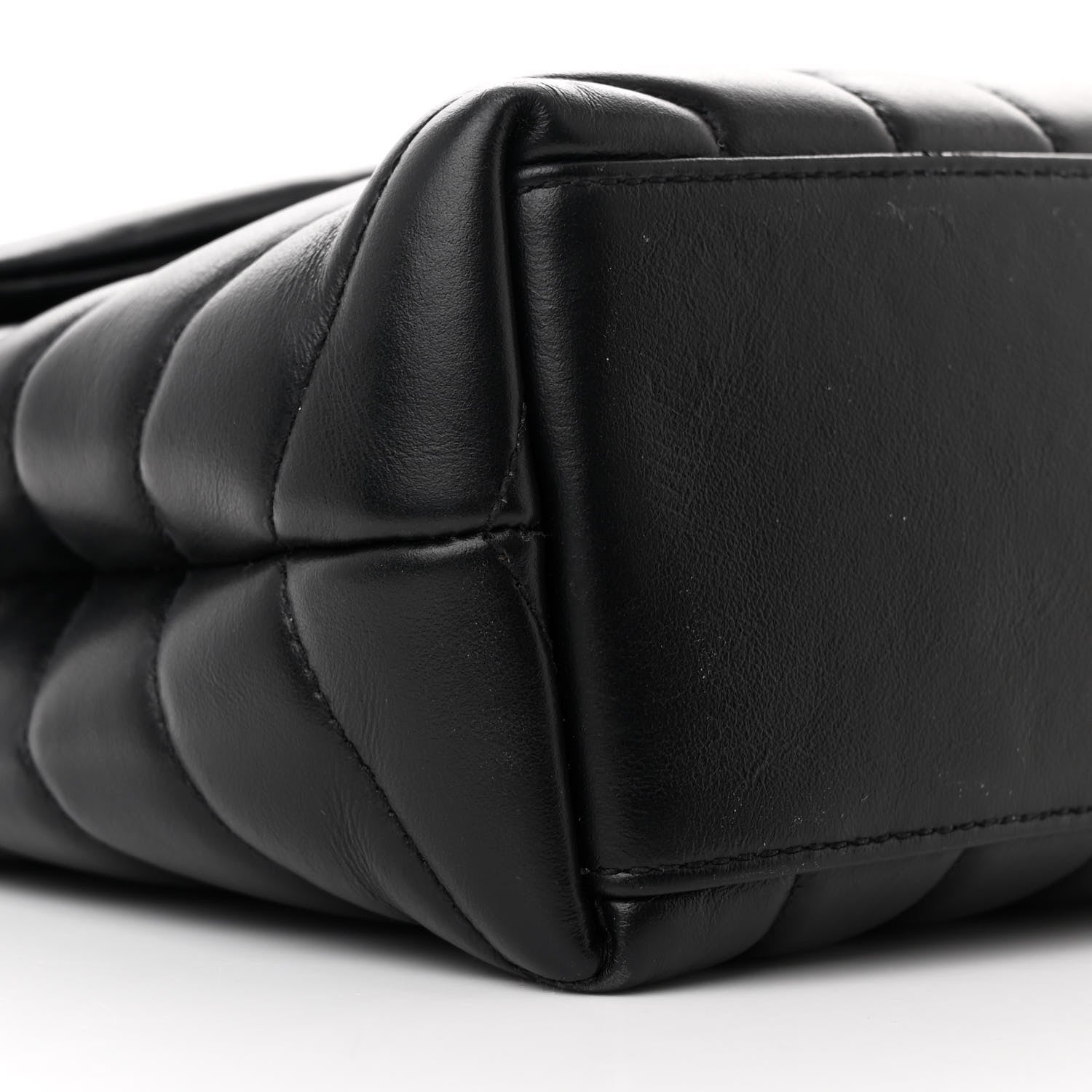 Saint Laurent Calfskin Y Quilted Monogram Small Loulou Chain Satchel Black 10 of 13