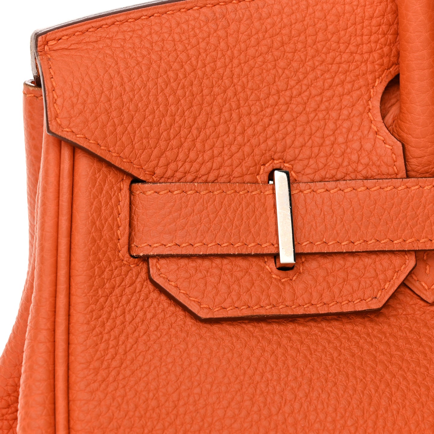 Taurillon Clemence Birkin 30 Orange