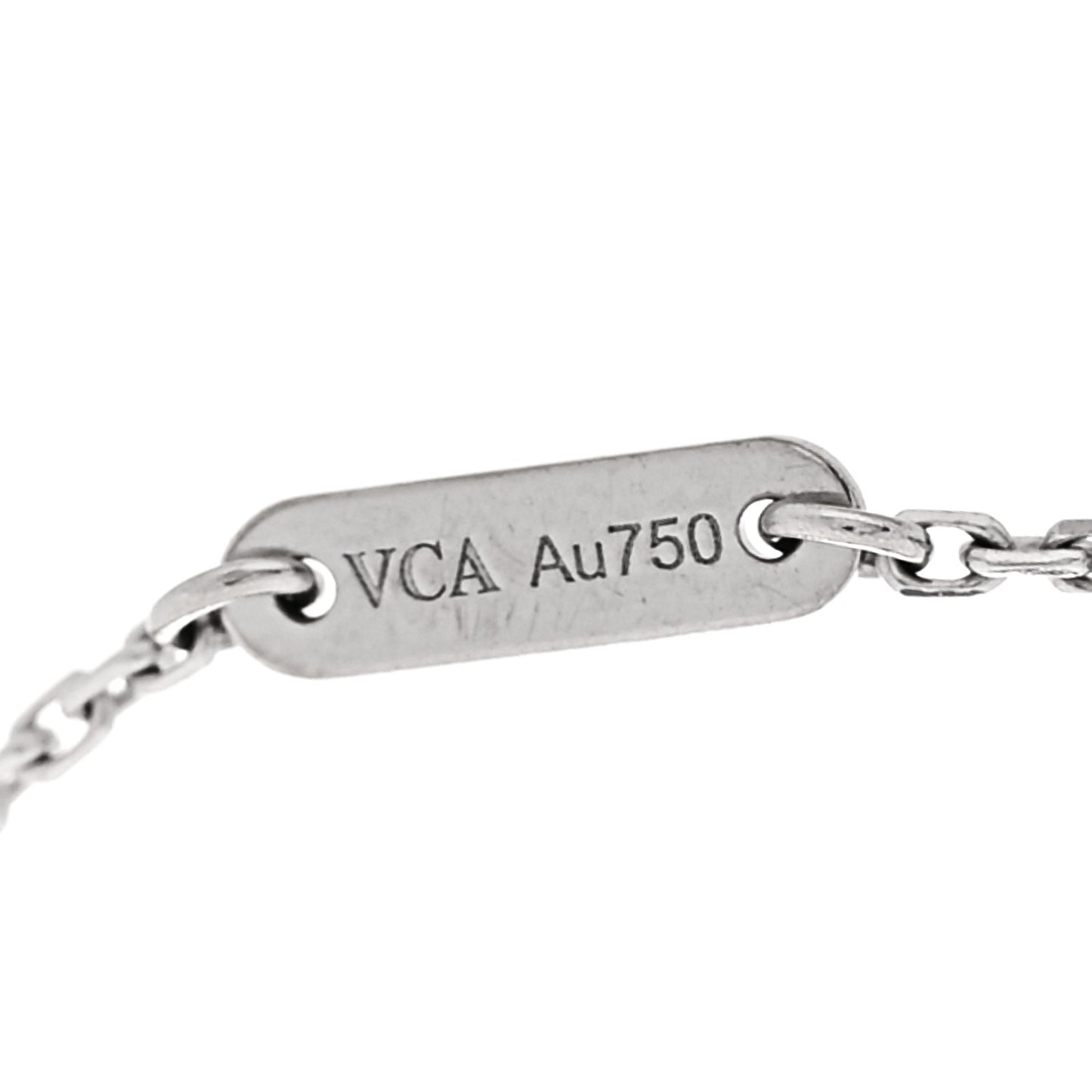18K White Gold Diamond Sweet Alhambra Bracelet