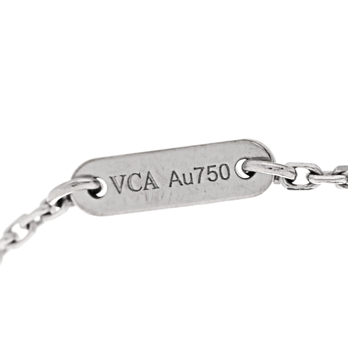 Van Cleef & Arpels 18K White Gold Diamond Sweet Alhambra Bracelet 4 of 6