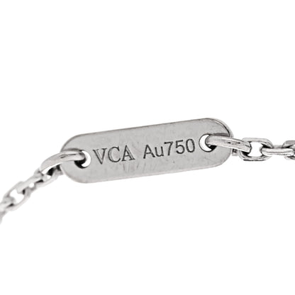 Van Cleef & Arpels 18K White Gold Diamond Sweet Alhambra Bracelet 4 of 6