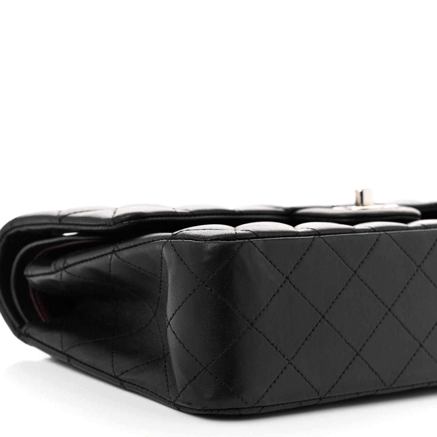 Chanel Lambskin Quilted Medium Double Flap Black 9 of 11