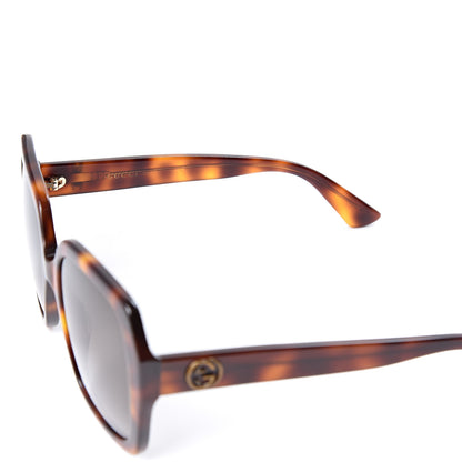Gucci Acetate Square Frame GG0096S Sunglasses Tortoise 5 of 8