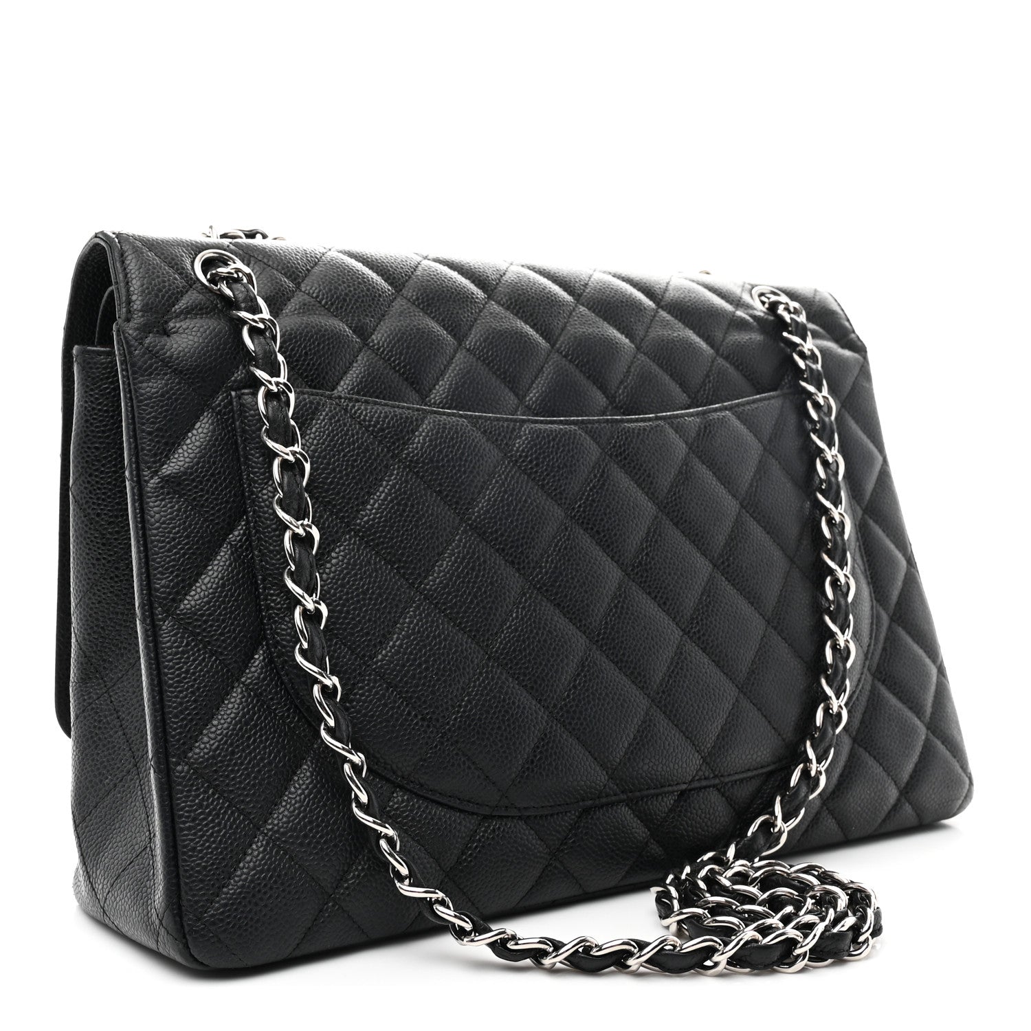 Chanel Caviar Quilted Maxi Double Flap Black 3 of 10