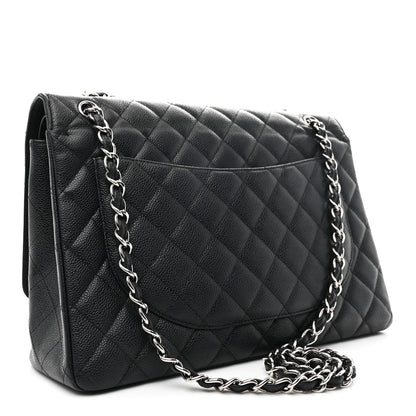 Chanel Caviar Quilted Maxi Double Flap Black 3 of 10