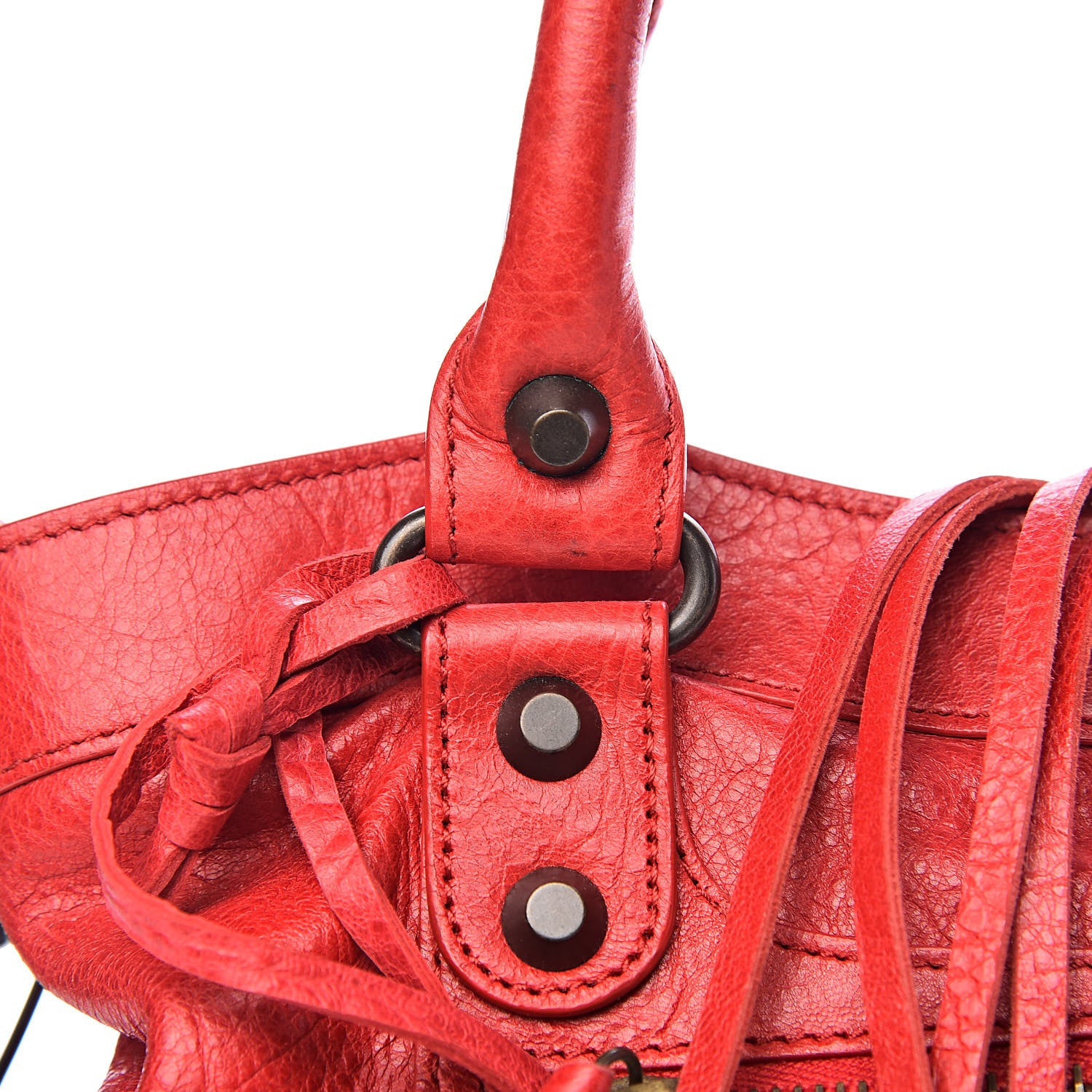 Balenciaga Agneau Giant 12 Silver Hardware Town Rouge Coquelicot 10 of 14