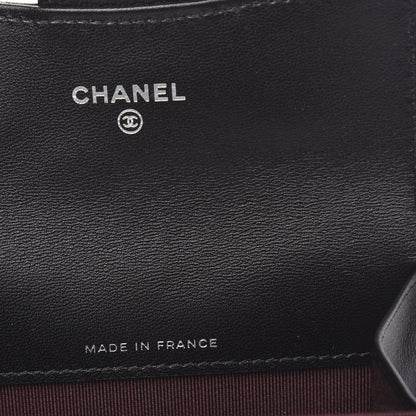 Chanel Lambskin Quilted Flap Card Holder Black 6 of 8
