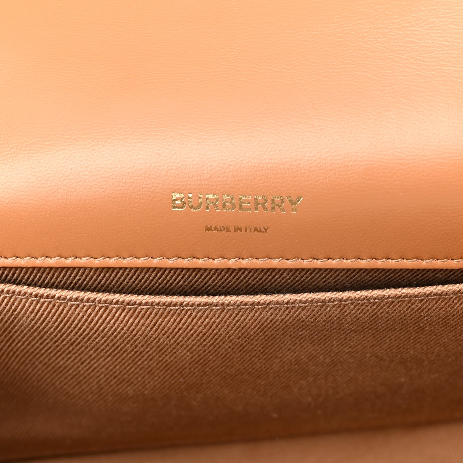 Burberry Lambskin Quilted Small Lola Bag Maple Brown 6 of 9