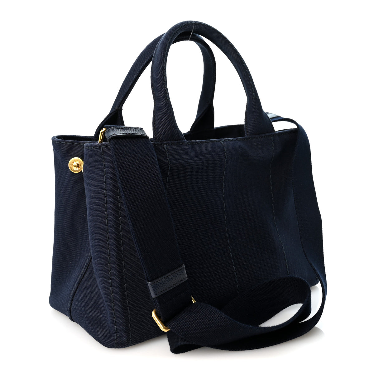Prada Canapa Small Logo Tote Baltico 3 of 10