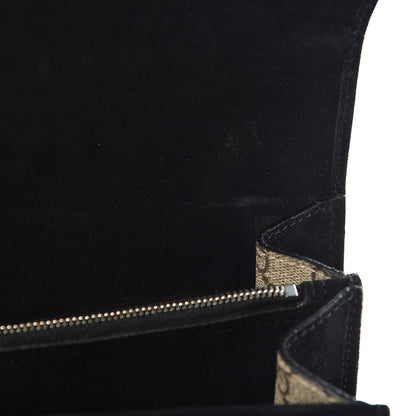 Gucci GG Supreme Monogram Medium Dionysus Shoulder Bag Black 10 of 11