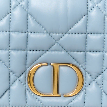 Christian Dior Calfskin Macrocannage Mini Caro Bag Cloud Blue 9 of 11