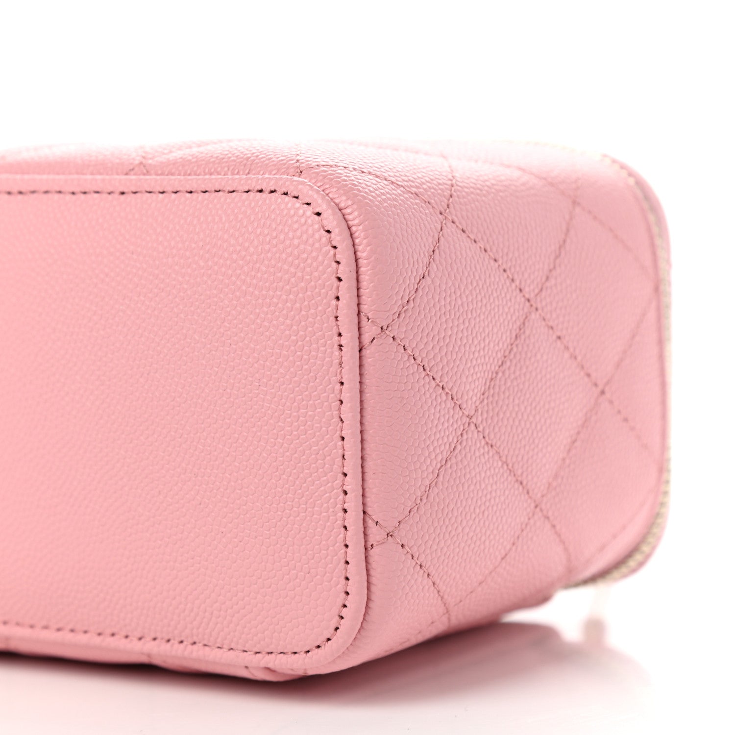 Chanel Caviar Quilted Small Vanity Case With Chain Pink 9 of 9