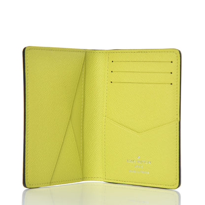 Louis Vuitton Monogram Taiga Pocket Organizer Yellow 5 of 7