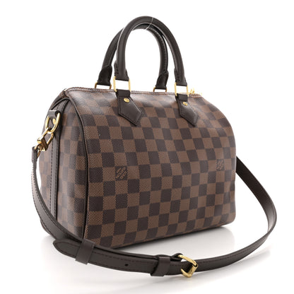 Louis Vuitton Damier Ebene Speedy Bandouliere 25 3 of 10