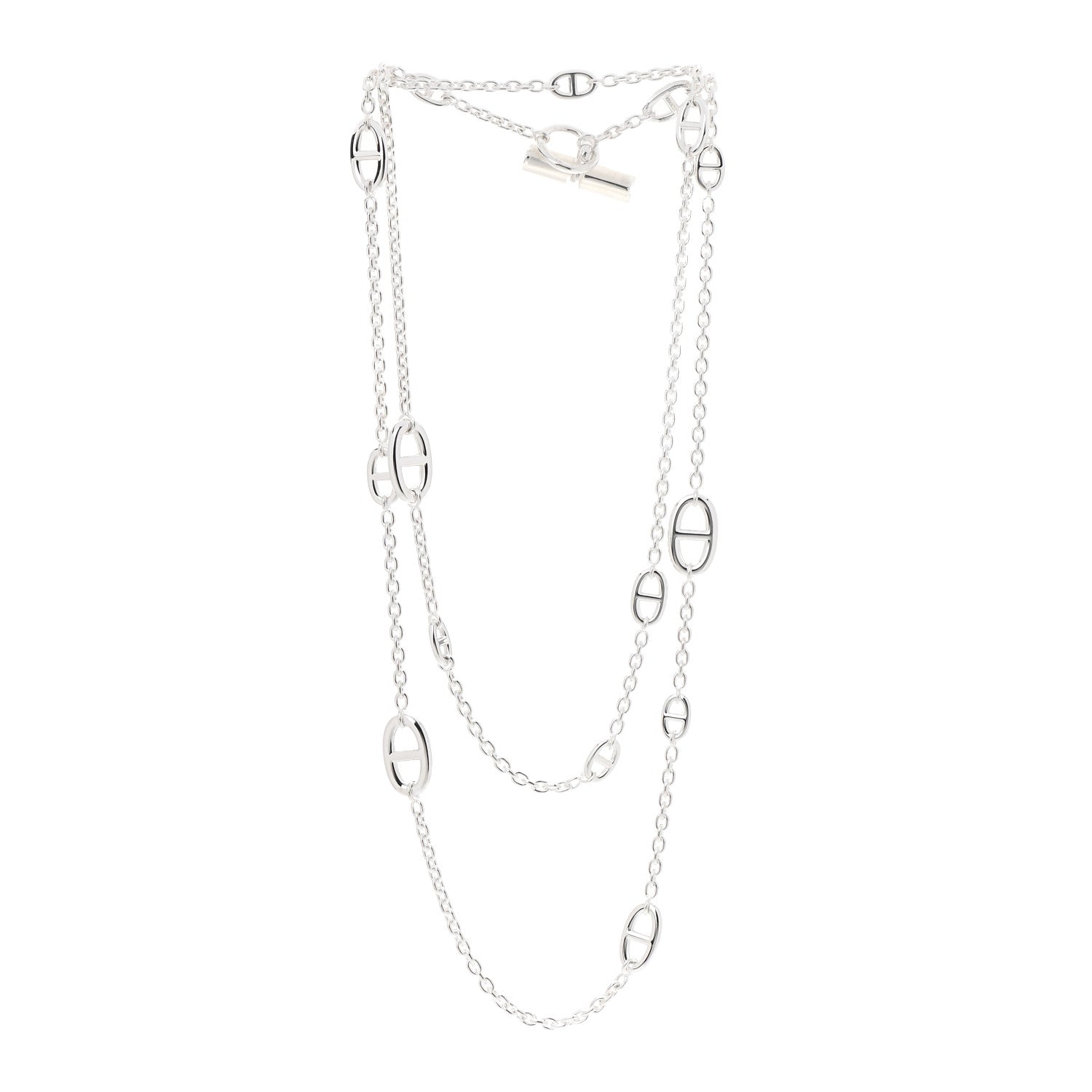 Hermes Sterling Silver Farandole Necklace 120 3 of 5