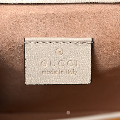 Gucci GG Supreme Monogram Calfskin Mini Padlock Flap Pocket Shoulder Bag Beige Mystic White Sun Oil 6 of 16