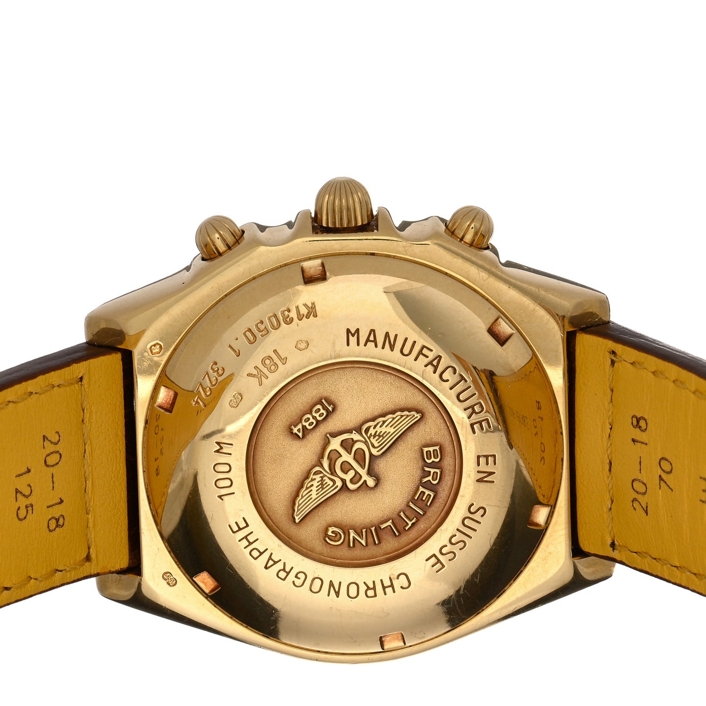 18K Yellow Gold Alligator Mother of Pearl 40mm Chronomat Automatic Watch K13050.1