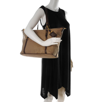 Prada Jacquard Logo Tote Corda Bruciato 2 of 10