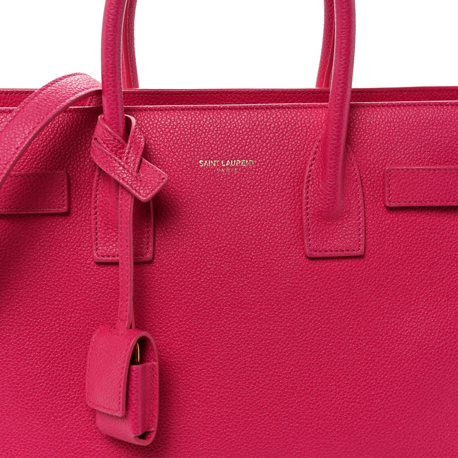 Saint Laurent Calfskin Baby Sac De Jour Fuchsia 7 of 12