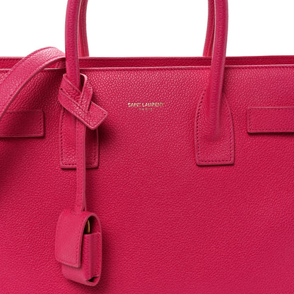 Saint Laurent Calfskin Baby Sac De Jour Fuchsia 7 of 12