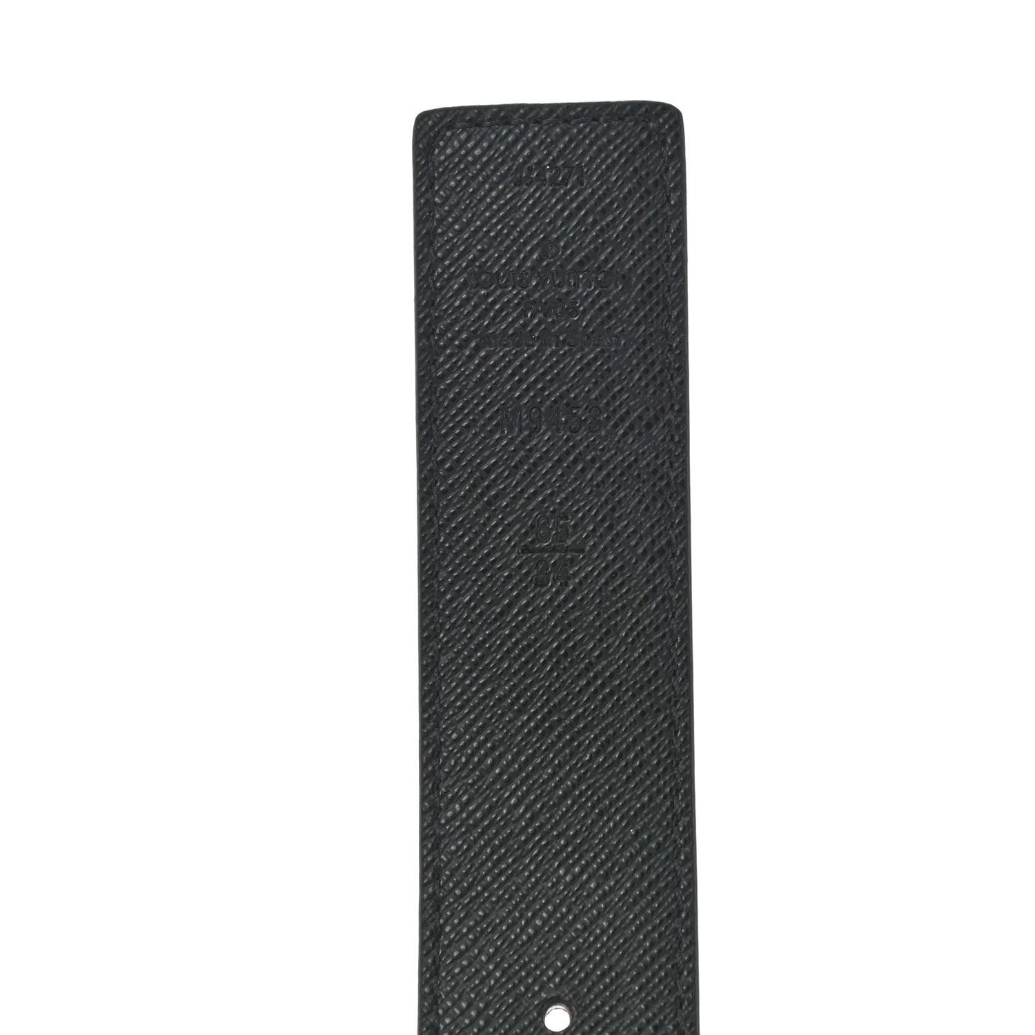 Louis Vuitton Calfskin Monogram 30mm LV Initiales Reversible Belt 85 34 Black 3 of 5