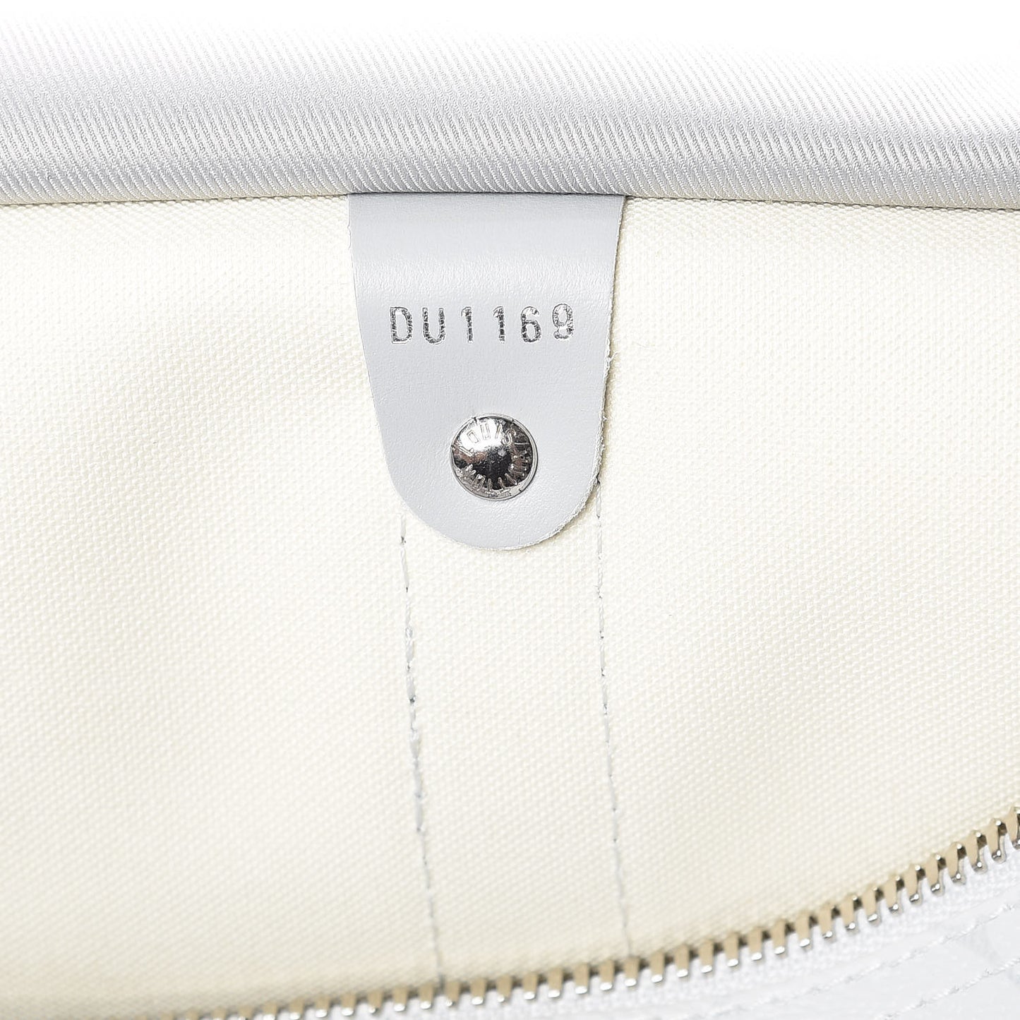 Monogram Logo Keepall Bandouliere 50 White