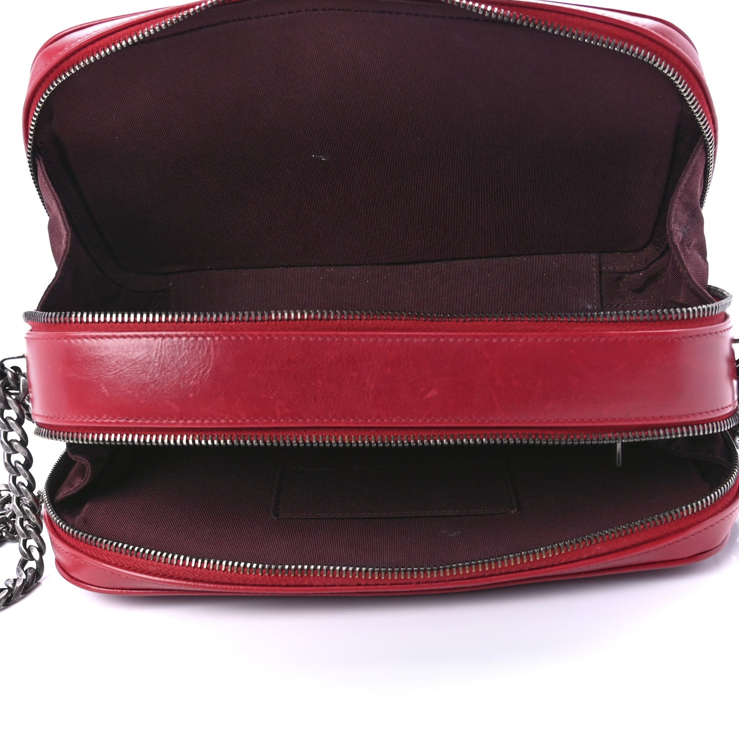Lambskin Quilted Small Coco Boy Camera Case Red